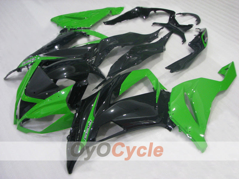 Injection Fairing kit for 13-18 NINJA ZX-6R - Green, Black - Factory Style #OYO87903158 Main image