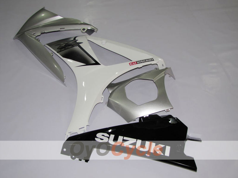 Injection Fairing kit for 07-08 GSX R1000 - White, Silver - Factory Style #OYO87902891