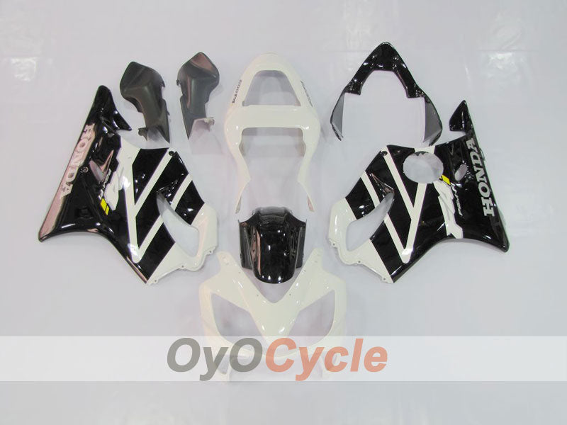Injection Fairing kit for 01-03 CBR600F4i - White, Black - Factory Style #OYO87900149