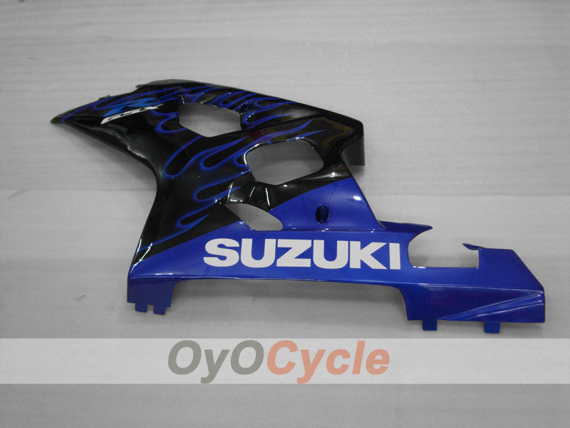 Injection Fairing kit for 04-05 GSX R750 - Blue, Black - Flame #OYO87901250