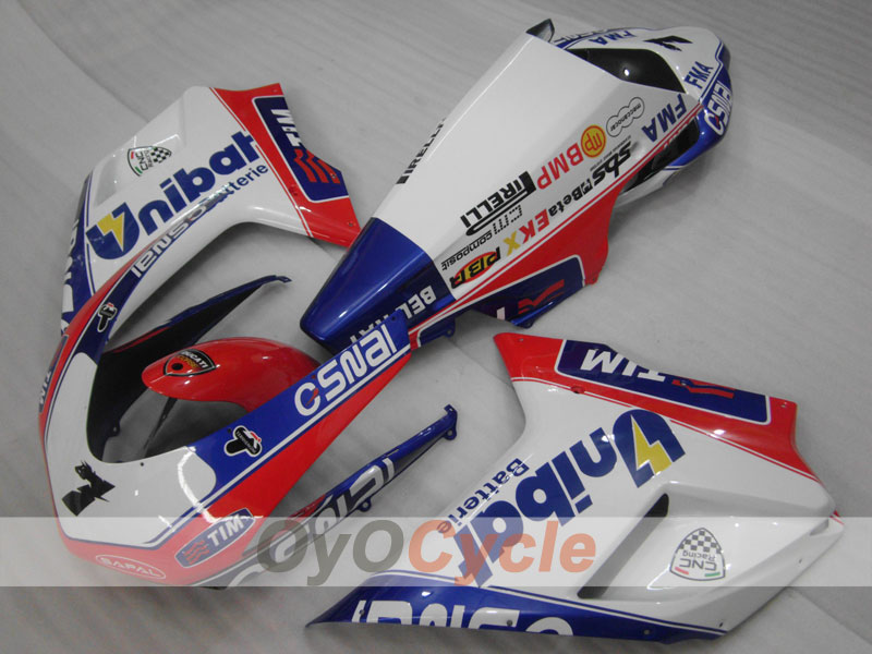Injection Fairing kit for 07-09 Ducati 1098 - Blue, White - Factory Style #OYO87902305