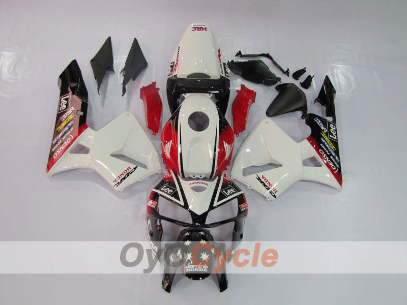 Injection Fairing kit for 05-06 CBR600RR - White, Black - Lee, MICHELIN #OYO87900264