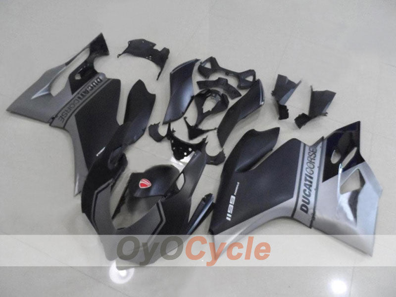 Injection Fairing kit for 11-14 Ducati 1199 - Black, Grey - Factory Style #OYO87903391