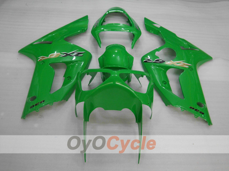 Injection Fairing kit for 03-04 NINJA ZX-6R - Green - Factory Style #OYO87901771