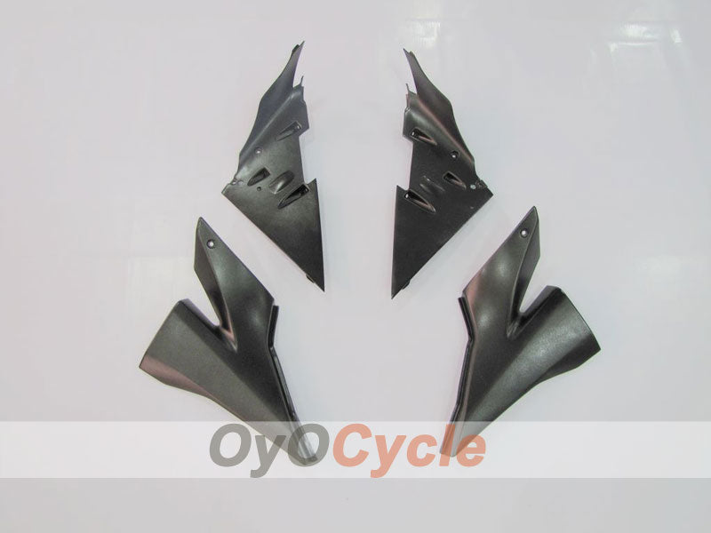 Injection Fairing kit for 04-05 NINJA ZX-10R - Black, Silver - Flame #OYO87902819