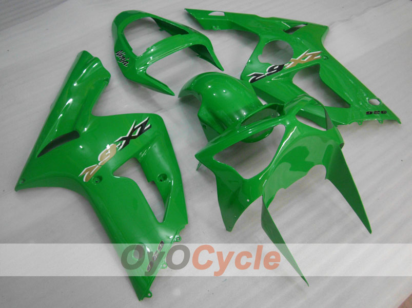 Injection Fairing kit for 03-04 NINJA ZX-6R - Green - Factory Style #OYO87901771