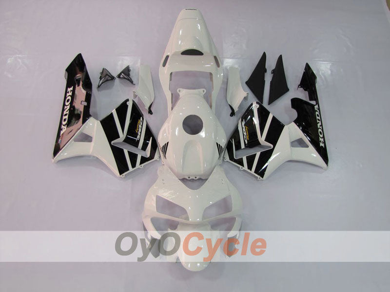 Injection Fairing kit for 03-04 CBR600RR - White, Black - Factory Style #OYO87902549