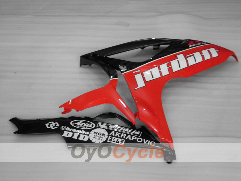 Injection Fairing kit for 06-07 GSX R750 - Red, Black - Jordan #OYO87901300
