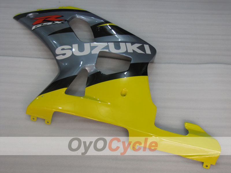 Injection Fairing kit for 00-03 GSX R750 - Yellow, Silver - Factory Style #OYO87905118