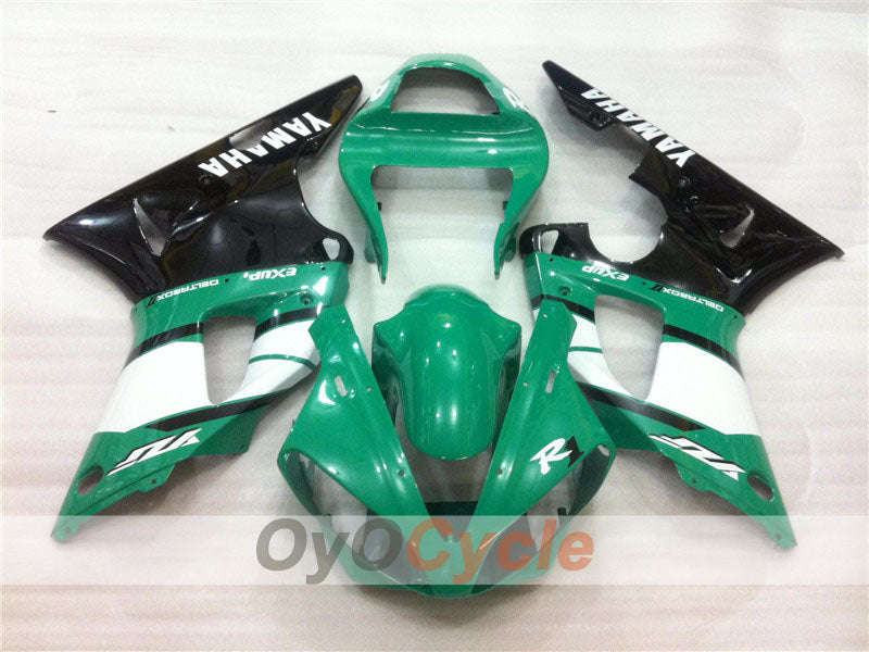 Injection Fairing kit for 00-01 YZF-R1 - Green, Black - Factory Style #OYO87900772