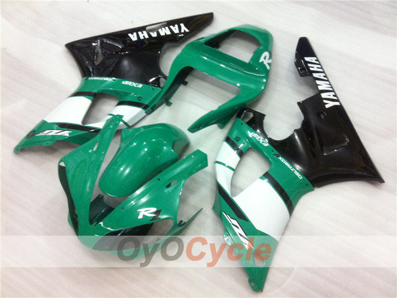 Injection Fairing kit for 00-01 YZF-R1 - Green, Black - Factory Style #OYO87900772