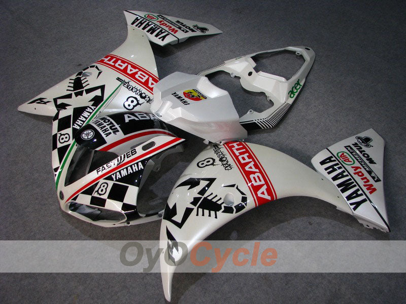 Injection Fairing kit for 09-11 YZF-R1 - Black, Pearl White - ABARTH #OYO87900884
