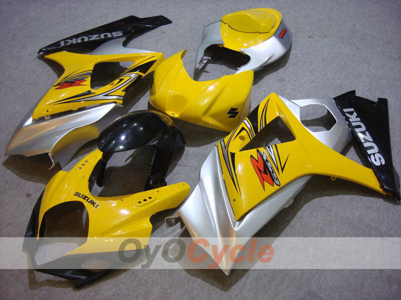 Injection Fairing kit for 07-08 GSX R1000 - Yellow, Black - Factory Style #OYO87902128