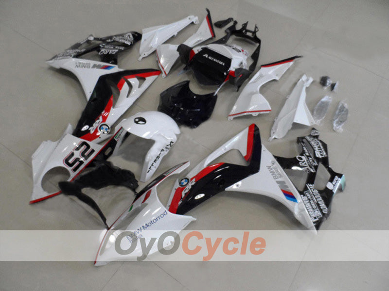 Injection Fairing kit for 09-14 BMW S1000RR - White, Black - Castrol #OYO87903156 Main image