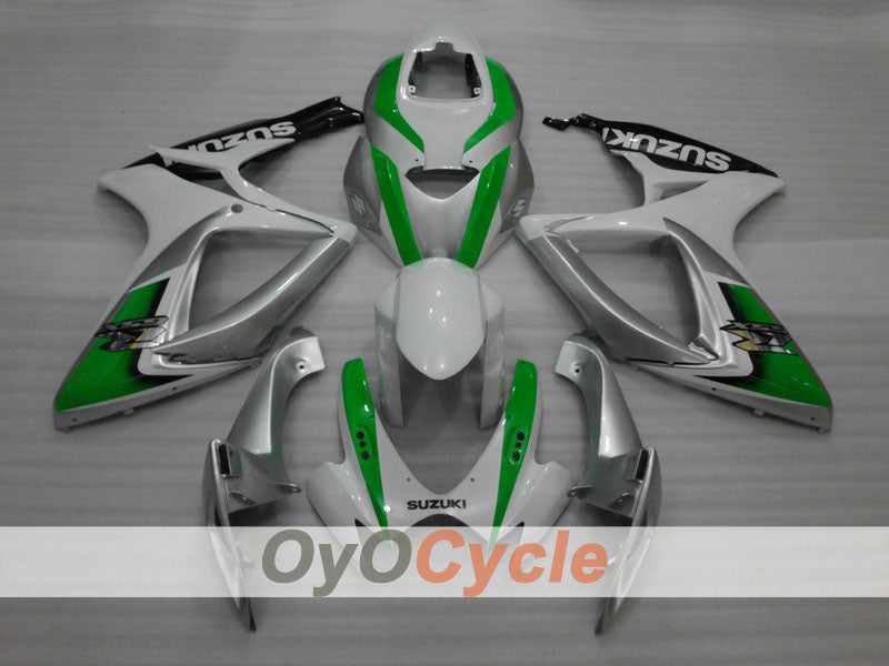 Injection Fairing kit for 06-07 GSX R750 - Green, Silver - Factory Style #OYO87901311 Secondary image