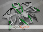Injection Fairing kit for 06-07 GSX R750 - Green, Silver - Factory Style #OYO87901311