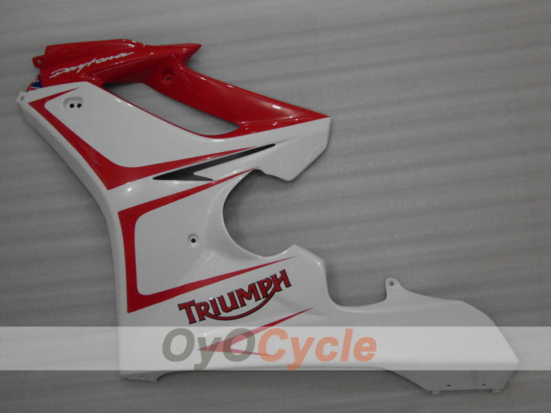 Injection Fairing kit for 06-08 Triumph Daytona 675 - Red, White - Factory Style #OYO87903144