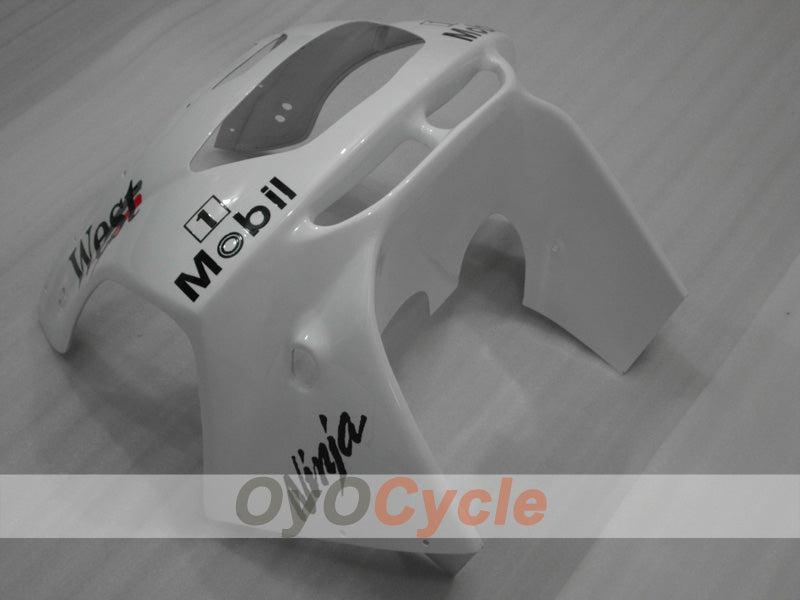 Injection Fairing kit for 94-97 NINJA ZX-6R - White, Black - West #OYO87902996