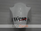 Injection Fairing kit for 94-97 NINJA ZX-6R - White, Black - West #OYO87902996
