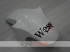 Injection Fairing kit for 94-97 NINJA ZX-6R - White, Black - West #OYO87902996
