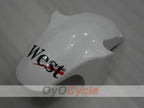 Injection Fairing kit for 94-97 NINJA ZX-6R - White, Black - West #OYO87902996