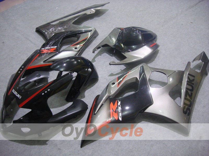 Injection Fairing kit for 05-06 GSX R1000 - Black, Silver - Factory Style #OYO87901980
