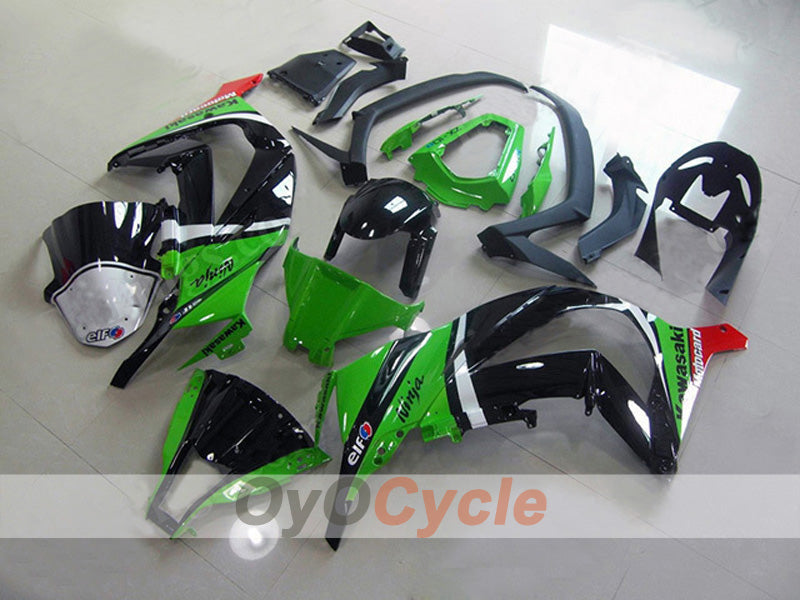 Injection Fairing kit for 11-15 NINJA ZX-10R - Green, Black - Factory Style #OYO87903137 Main image