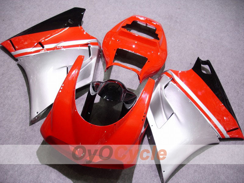 Injection Fairing kit for 99-02 Ducati 996 - Red, Silver - Factory Style #OYO87902206