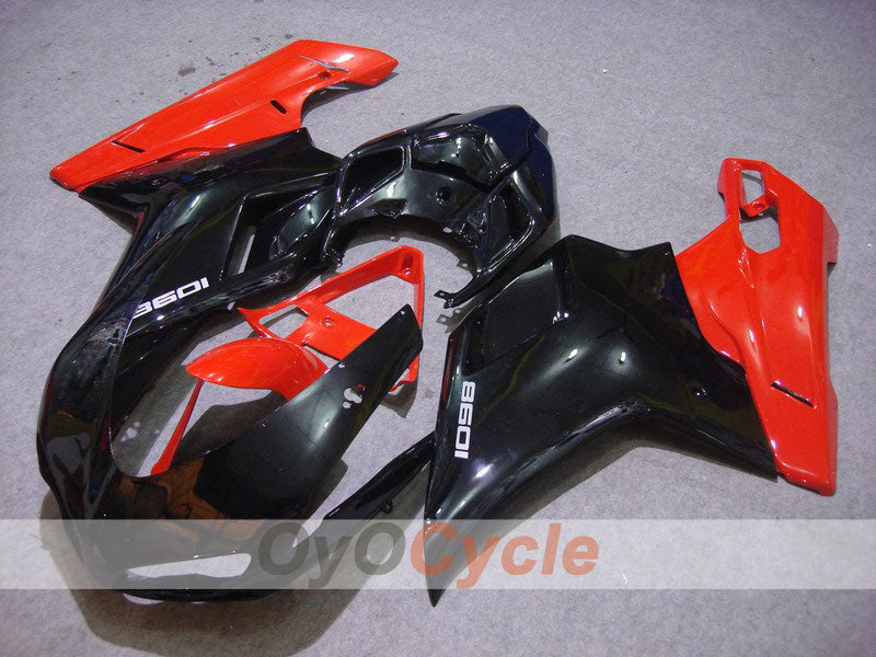 Injection Fairing kit for 07-09 Ducati 1098 - Red, Black - Factory Style #OYO87902319