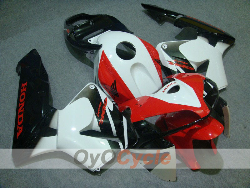Injection Fairing kit for 05-06 CBR600RR - White, Black - Factory Style #OYO87900298 Main image