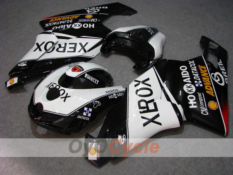 Injection Fairing kit for 05-06 Ducati 999 - White, Black - Xerox #OYO87902387