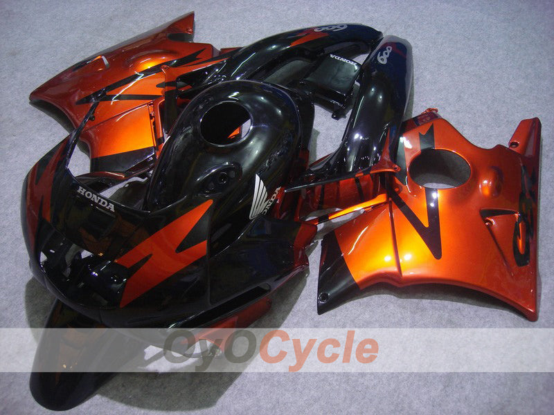 Fairing kit for 91-94 Honda CBR600 F2 - Orange, Black - Factory Style #OYO87903089