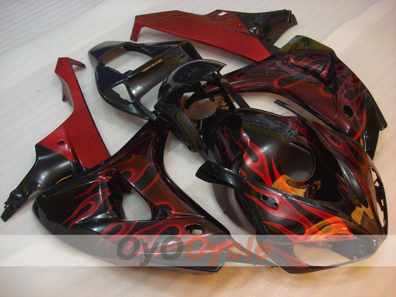 Injection Fairing kit for 06-07 CBR1000RR - Red, Black - Flame #OYO87900593 Main image