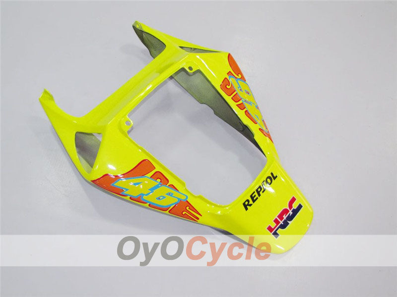 Injection Fairing kit for 06-07 CBR1000RR - Yellow, Black - Rossi #OYO87900639