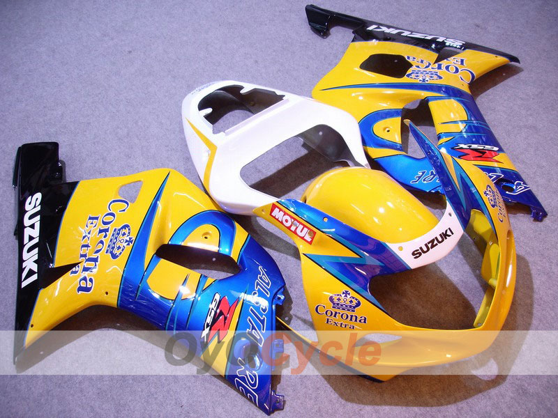Injection Fairing kit for 00-02 GSX R1000 - Yellow, Blue - Corona #OYO87901708