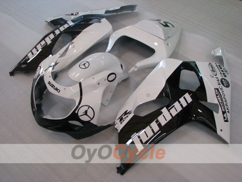 Injection Fairing kit for 00-02 GSX R1000 - White - MICHELIN #OYO87905201