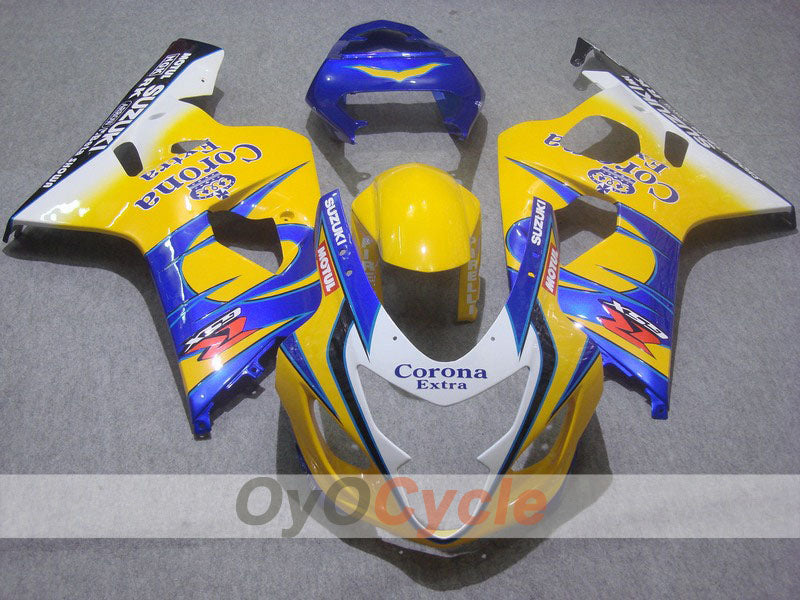 Injection Fairing kit for 04-05 GSX R750 - Yellow, Blue - Corona #OYO87901241