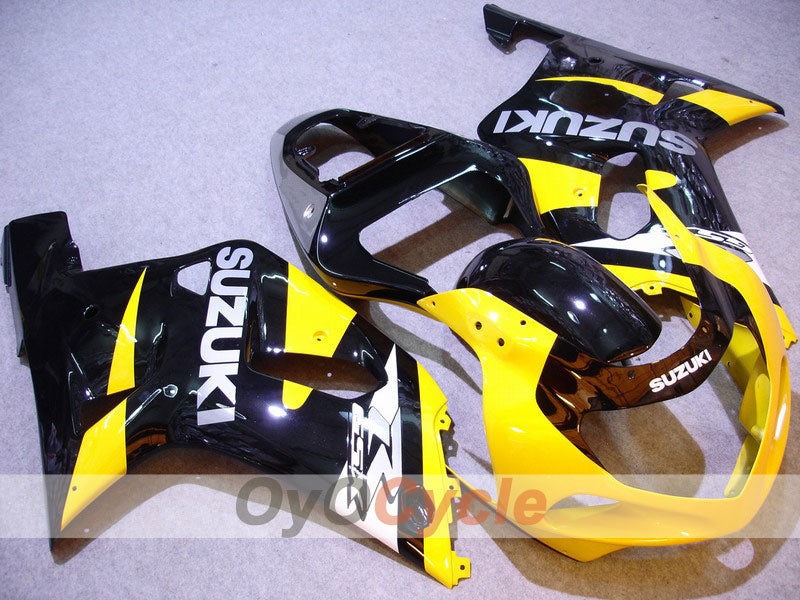 Injection Fairing kit for 00-02 GSX R1000 - Yellow, Black - Factory Style #OYO87901768 Main image