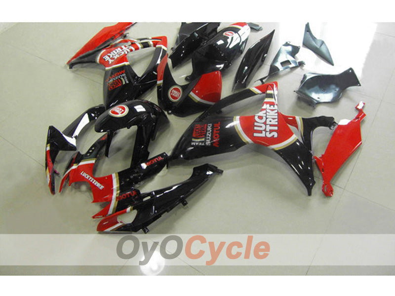 Injection Fairing kit for 11-26 GSX R600 - Red, Black - MOTUL #OYO87903229 Main image