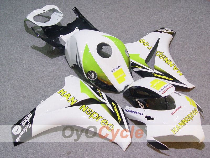Injection Fairing kit for 08-11 CBR1000RR - White, Black - HANN Spree #OYO87900687 Main image