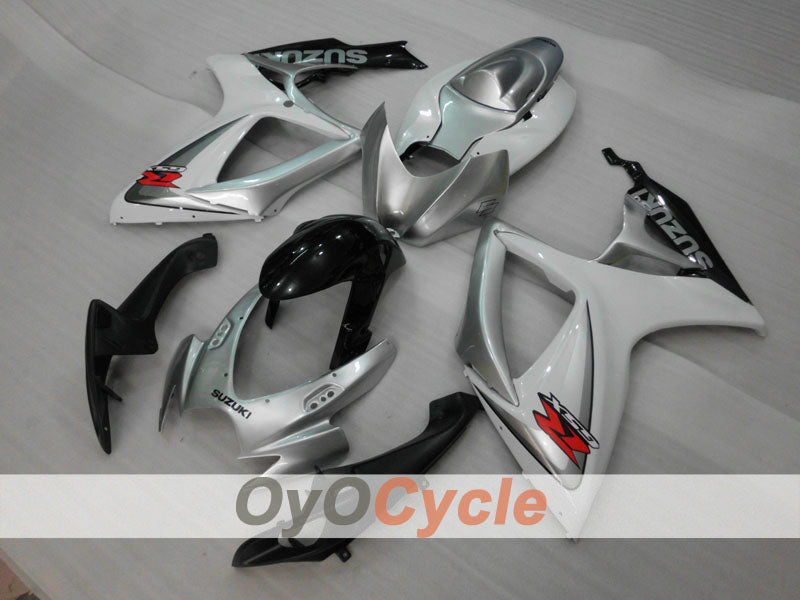 Injection Fairing kit for 06-07 GSX R750 - White, Silver - Factory Style #OYO87901312 Secondary image