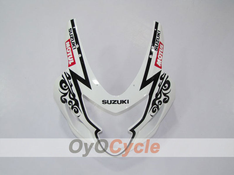 Injection Fairing kit for 04-05 GSXR600 - White, Black - Corona, MOTUL #OYO87901155
