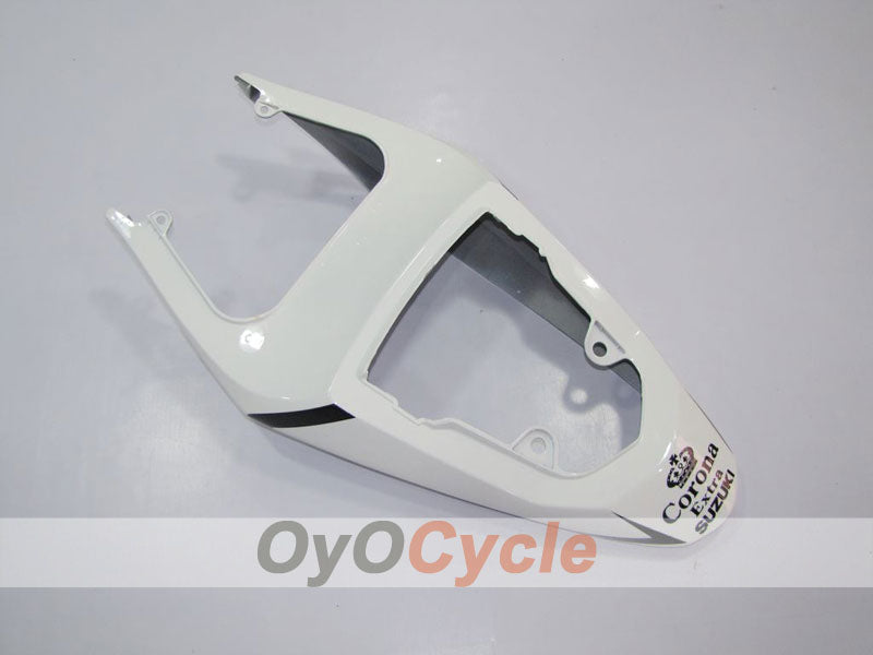 Injection Fairing kit for 04-05 GSXR600 - White, Black - Corona, MOTUL #OYO87901155