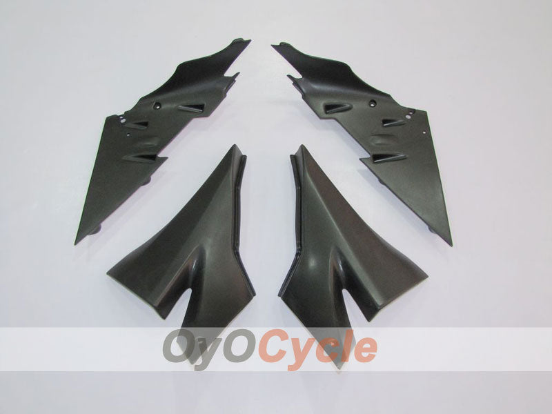 Injection Fairing kit for 04-05 NINJA ZX-10R - Black, Silver - Flame #OYO87902819