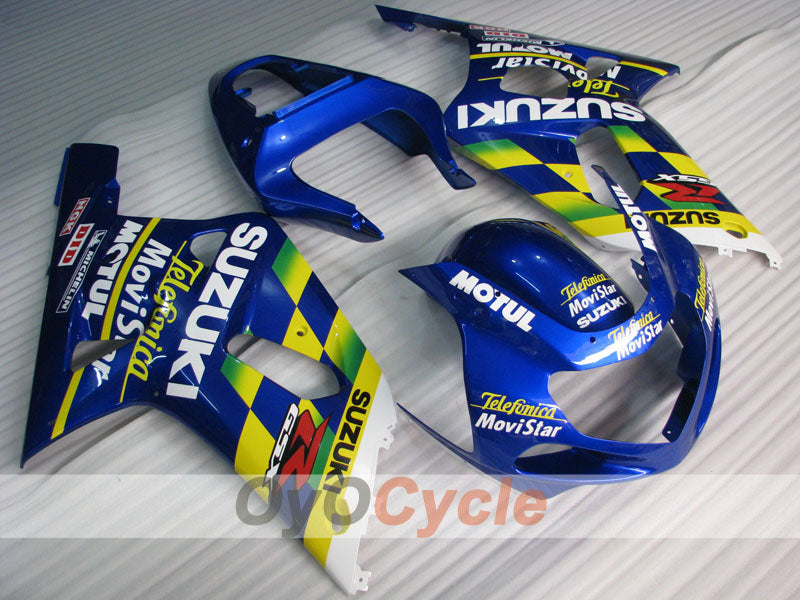 Injection Fairing kit for 00-02 GSX R1000 - Blue - MOTUL #OYO87905184 Main image