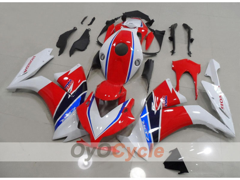 Injection Fairing kit for 12-16 CBR1000RR - Red, White - Factory Style #OYO87903332