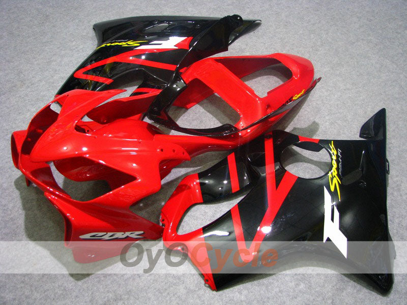 Injection Fairing kit for 01-03 CBR600F4i - Red, Black - Factory Style #OYO87900172 Main image