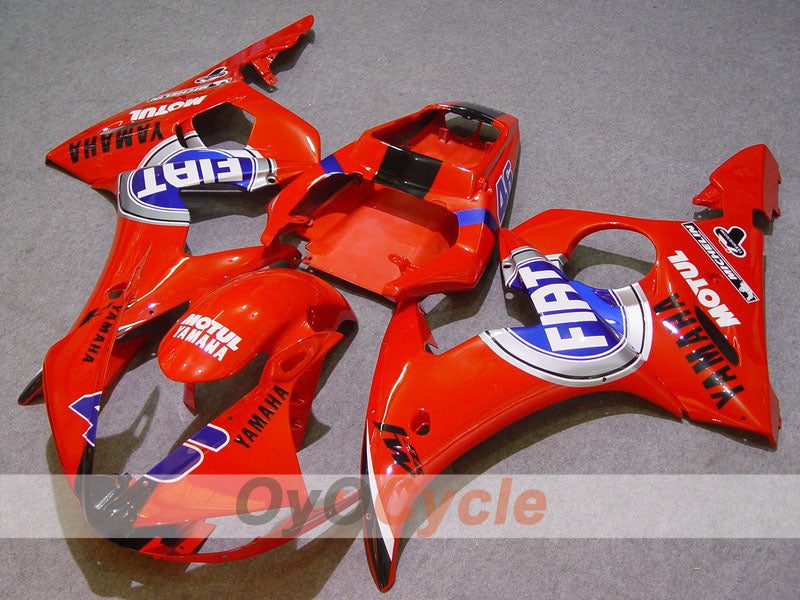 Injection Fairing kit for 03-04 YZF-R6 - Red, Blue - FIAT, MOTUL #OYO87900904