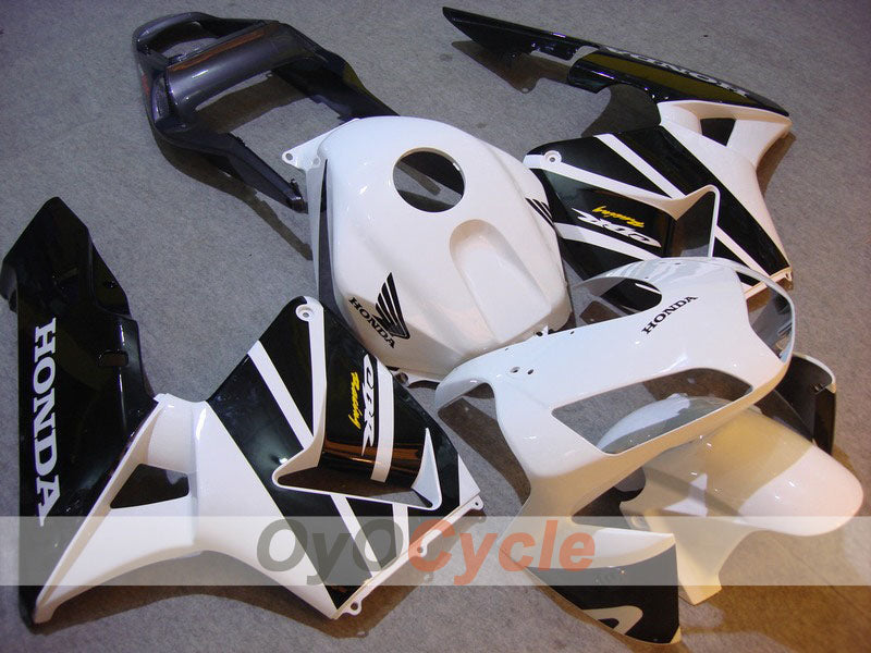 Injection Fairing kit for 03-04 CBR600RR - White, Black - Factory Style #OYO87902586 Main image