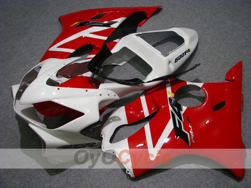 Injection Fairing kit for 01-03 CBR600F4i - Red, White - Factory Style #OYO87900173 Main image